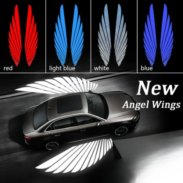 Angel Wing Light Dynamic Projection Lamp Universal Car Rear View Mirror Side Mirror (2 Pcs)