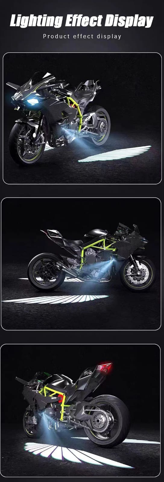 Angel Wing Light Dynamic Projection Lamp Universal Car Rear View Mirror Side Mirror (2 Pcs)