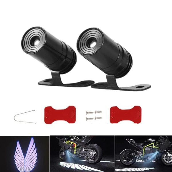 Angel Wing Light Dynamic Projection Lamp Universal Car Rear View Mirror Side Mirror (2 Pcs)