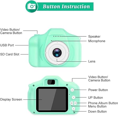 Children Mini Digital Camera Can Take Pictures Video Small Sir Toys | Kids Camera, Digital Video Camera For Kids, Christmas Birthday Gift For Boys & Girls – Random Colors